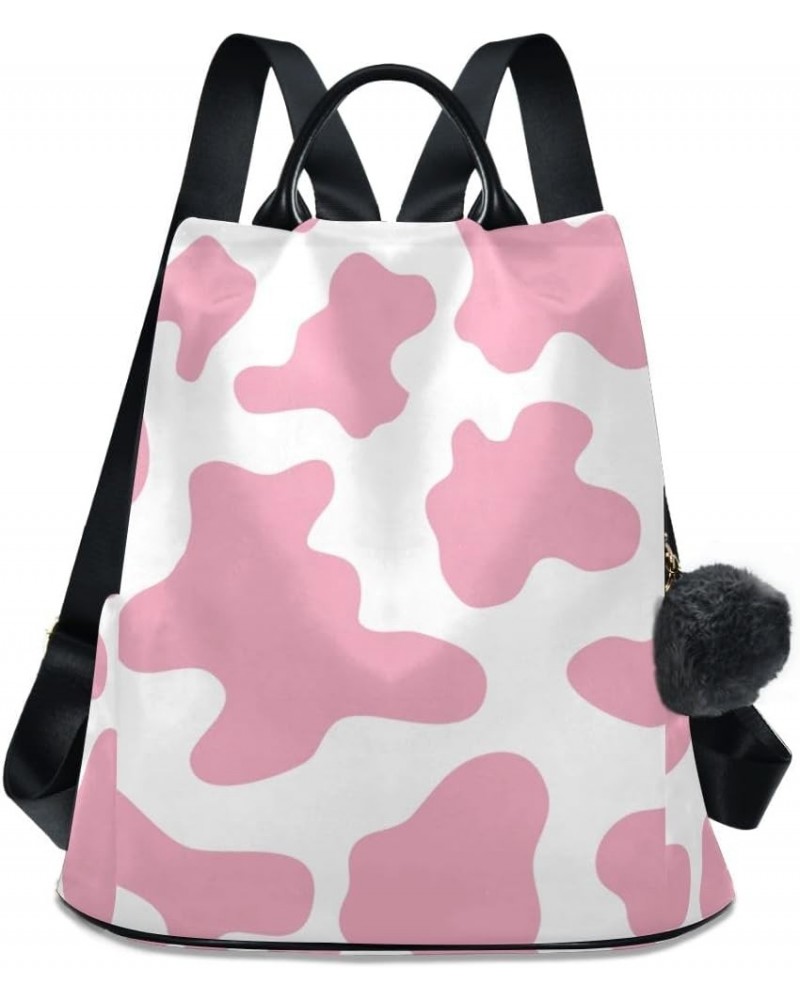 Backpack Purse for Women Fashion Travel Anti-theft Pink Cow Print Camoflage Daypack Casual Shoulder Bag Medium Size $21.37 Ba...