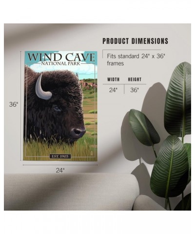 24x36 Inch Giclee Print, Wind Cave National Park, South Dakota, Bison $24.00 Totes