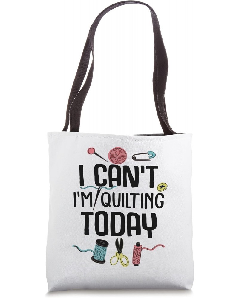 Funny Quilting Gift For Women Quilt Sewing Quilter Lovers Tote Bag $11.76 Totes