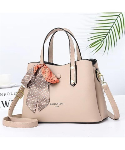 Women's Solid Color Large Capacity Zippered Compartments Satchel Handbag Ladies Tote Shoulder Bags Top Handle Bag Yellow $21....