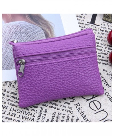 Women Men Leather Wallet Multi Functional Zipper Leather Coin Purse Card Wallet Men's And Women's Coin Purse Card Package| Pu...