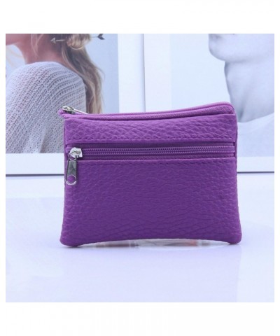 Women Men Leather Wallet Multi Functional Zipper Leather Coin Purse Card Wallet Men's And Women's Coin Purse Card Package| Pu...