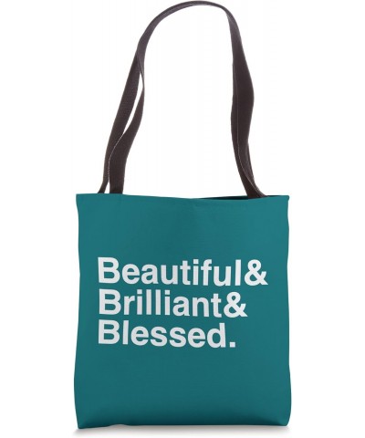 BEAUTIFUL & BRILLIANT & BLESSED Tote Bag $10.87 Totes