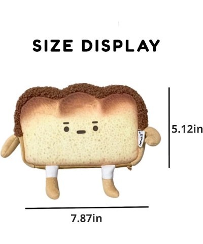 Toast Small Crossbody Purse Plush Bag Cute Travel Phone Purse Kawaii Cross Body Butter Bread Shoulder Purse for Women Unhappy...