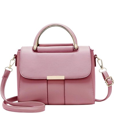 Fashion Shoulder Bag Women Handbag Top-Handle Bag Crossbody Bag Leather Pink $21.82 Shoulder Bags