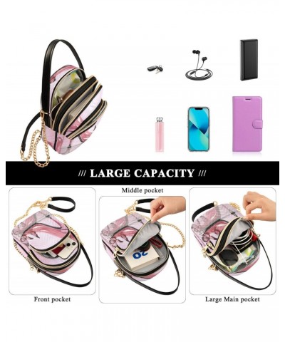 Butterfly High Heels Women's Crossbody Handbags with Zipper,Casual Leather Cell Phone Purse Crossbody Bags For Women teen gir...