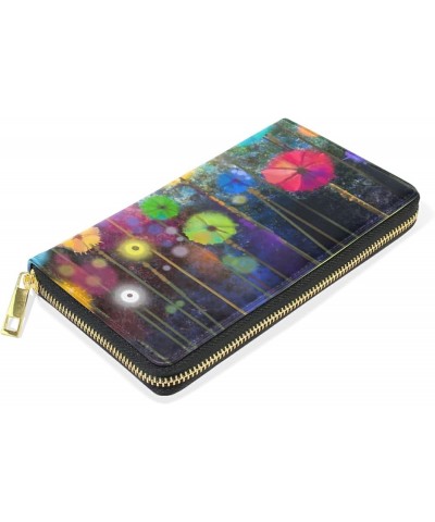 Animal Alphabets Leather Long Wallet Organizer with Zipper Purse Clutch Bag for Women Men 4.13"(L) x 7.48"(W) Multi 7 $19.24 ...