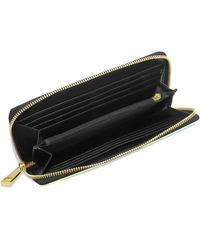 Animal Alphabets Leather Long Wallet Organizer with Zipper Purse Clutch Bag for Women Men 4.13"(L) x 7.48"(W) Multi 7 $19.24 ...