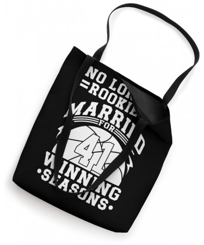 41st Wedding Anniversary Basketball Couple Husband Wife 41 Tote Bag $12.48 Totes