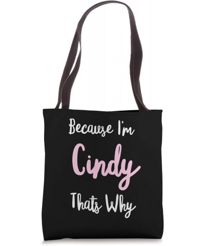 Cindy Name Personalized Custom Women Girl Pink Kids Girly Tote Bag $12.46 Totes