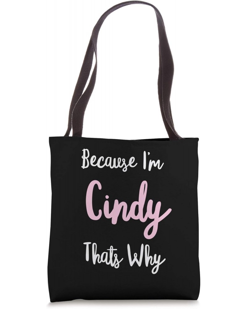 Cindy Name Personalized Custom Women Girl Pink Kids Girly Tote Bag $12.46 Totes