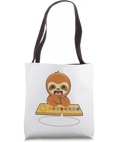 Sloth Eating Pluto Planet Sushi Tote Bag $15.34 Totes