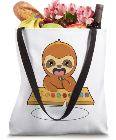 Sloth Eating Pluto Planet Sushi Tote Bag $15.34 Totes