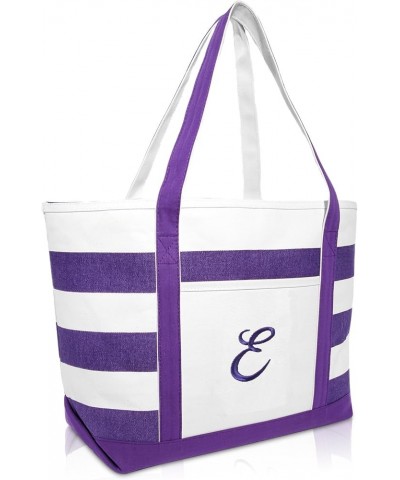 Monogrammed Beach Bag and Totes for Women Personalized Gifts Purple A - Z E $15.29 Totes