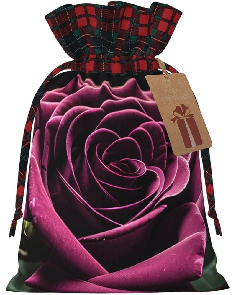 Grass And Dove Christmas Gift Bag - Stylish Eco-Friendly Polyester Bag For Your Festive Presents Gothic Rose Small $10.55 Han...