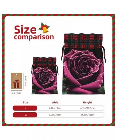 Grass And Dove Christmas Gift Bag - Stylish Eco-Friendly Polyester Bag For Your Festive Presents Gothic Rose Small $10.55 Han...