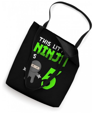 Japanese Ninjas: This Little Ninja is 5 Years Old Tote Bag $12.99 Totes