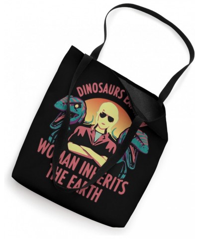 Dinosaurs Eat Man Woman Inherits The Earth Tote Bag $14.24 Totes