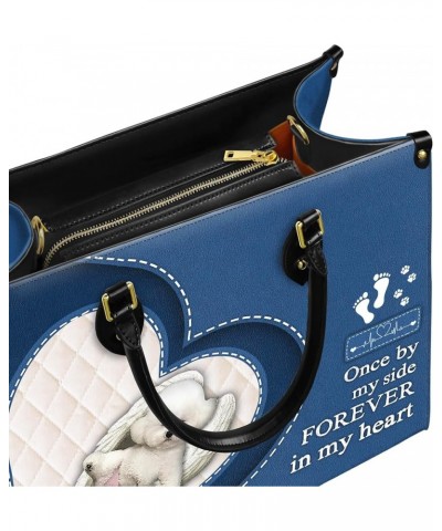 Bichon Frise Leather Bag Women Fashion Synthetic Leather Handbags Shoulder Bag For Dog Lover Style 2 $33.87 Shoulder Bags