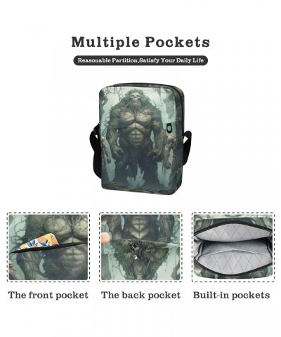 Ancient Giants Sling Bag Zipper Closure Crossbody Messenger Bags Purse with Card Phone Passport Compartment 6.6×9.4×2.5 IN $1...