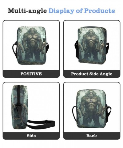 Ancient Giants Sling Bag Zipper Closure Crossbody Messenger Bags Purse with Card Phone Passport Compartment 6.6×9.4×2.5 IN $1...