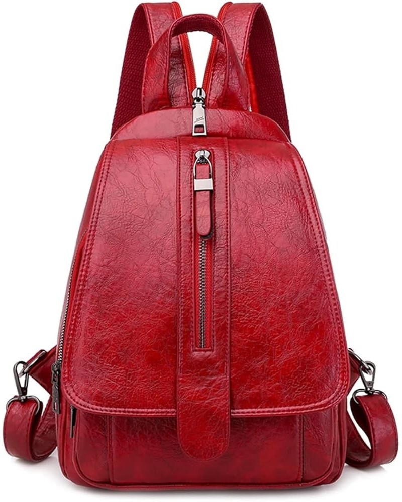 Women Backpack Quality Leather Backpack Bag Fashion Travel Backpack Daily Bag Backbag (Color : Yellow-2, Size : 9 * 4 * 12inc...