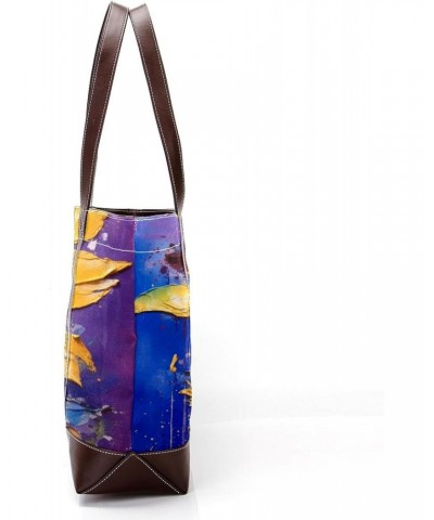 The Tote Bag For Women,Tote Bag With Zipper,Canvas Tote Bag,Art Style Watercolor Sunflower Handbags $21.99 Totes