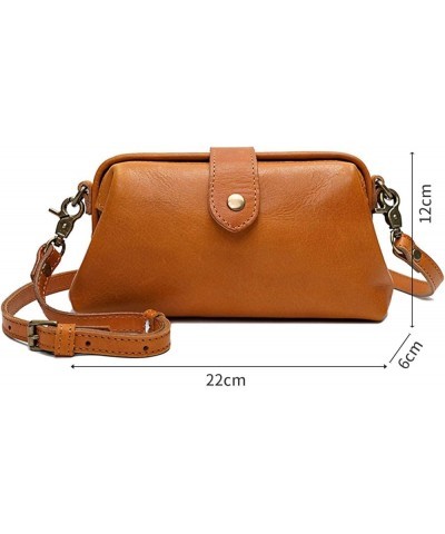 Premium Leather Retro Handmade Bag, Ladies Vintage Leather Purse Shoulder Purses Messenger Bag Doctor Bag Green $12.47 Should...