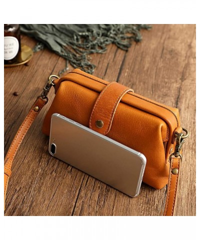 Premium Leather Retro Handmade Bag, Ladies Vintage Leather Purse Shoulder Purses Messenger Bag Doctor Bag Green $12.47 Should...