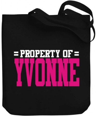 Property of Yvonne Bicolor Canvas Tote Bag 10.5" x 16" x 4 $22.39 Totes