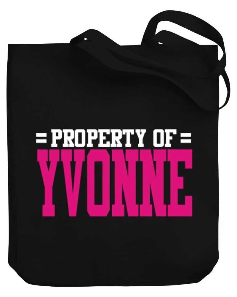 Property of Yvonne Bicolor Canvas Tote Bag 10.5" x 16" x 4 $22.39 Totes