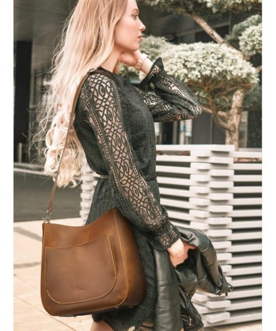 Women Leather Tote Bag Shoulder Handbag Bundle with Crossbody Hobo Purse $60.44 Hobo Bags