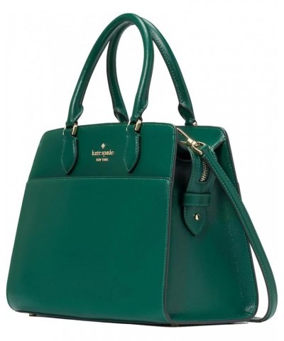 Madison Medium Satchel Saffiano Leather Handbag Deep Jade $48.04 Satchels