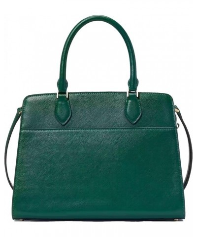 Madison Medium Satchel Saffiano Leather Handbag Deep Jade $48.04 Satchels