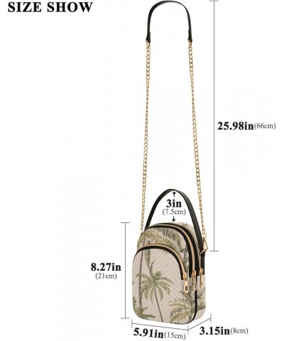 Tropical Summer Crossbody Bags for Women Small Shoulder with Detachable Straps, Shoulder Handbags for Ladies Tropical Summer5...