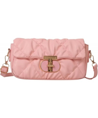 Shoulder Bag 2023 Handbag Leather Phone Purse Casual Classic Crossbody Bag Cloud Pleated Underarm Bag Pink $13.02 Shoulder Bags