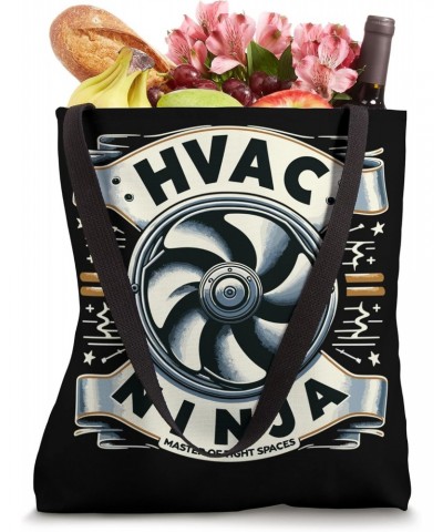 HVAC Ninja Master of Tight Spaces Artwork Tote Bag $12.64 Totes