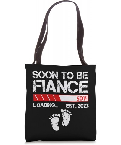 Soon To Be Fiance Est 2023 For Men - Funny New Fiance Tote Bag $13.50 Totes