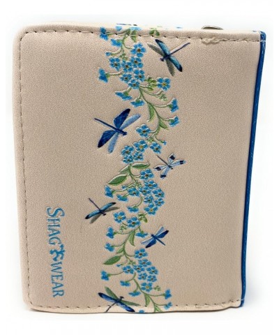 Shagwear Floral Dragonflies Small Insect Wallet for Women Vegan Faux Leather Beige 4.5 $22.79 Wallets