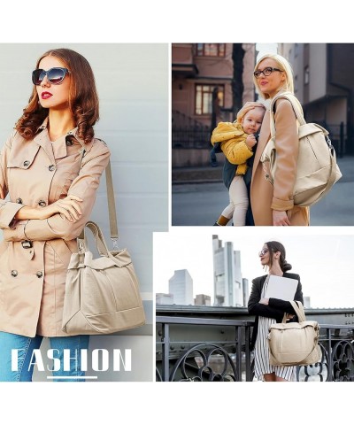 Handbags for Women Top Handle Crossbody Shoulder Bags Satchel Hobo Multi-Pocket Totes for Gym, Work, School,Yoga Beige $25.63...