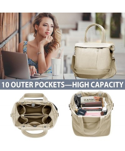 Handbags for Women Top Handle Crossbody Shoulder Bags Satchel Hobo Multi-Pocket Totes for Gym, Work, School,Yoga Beige $25.63...