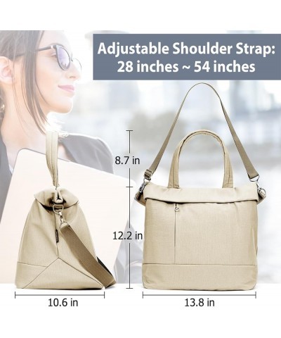 Handbags for Women Top Handle Crossbody Shoulder Bags Satchel Hobo Multi-Pocket Totes for Gym, Work, School,Yoga Beige $25.63...