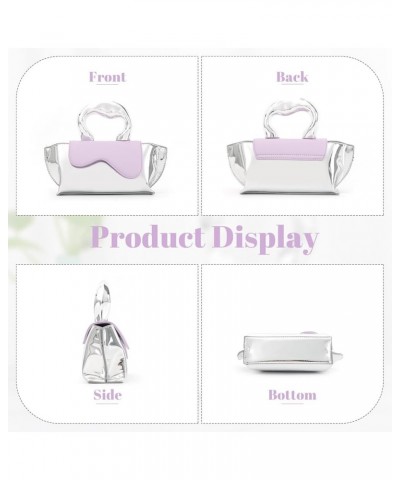 Women Unique Silver Crossbody Bags Y2K Evening Bag Tote Handbag Satchel Bag Small Cute Shoulder Bags Hobo Purse Purple $11.33...