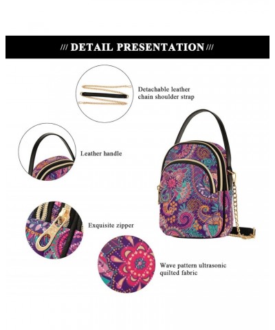 Mandala Crossbody Bags for Women Hand Bag Small Sling Shoulder Travel Bag Phone Wallet Mini Purse $8.82 Crossbody Bags