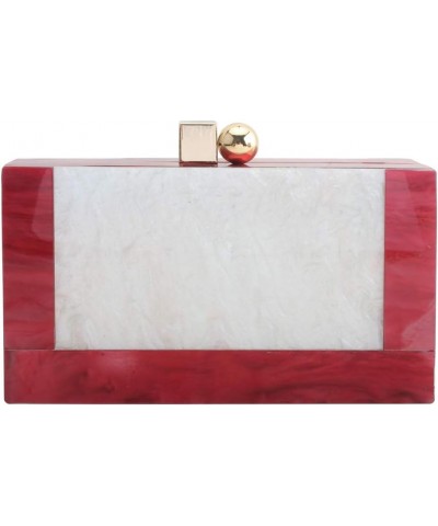 Acrylic Clutch Bags Purse Perspex Bag Handbags for Women 7-red a $15.98 Evening Bags