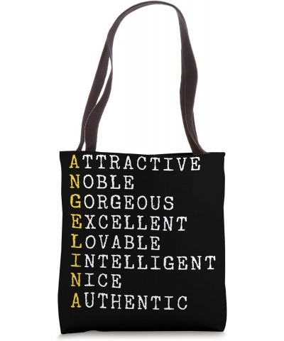 Angelina Personalized, Angelina Name, Girl Woman Angelina Tote Bag $16.19 Totes