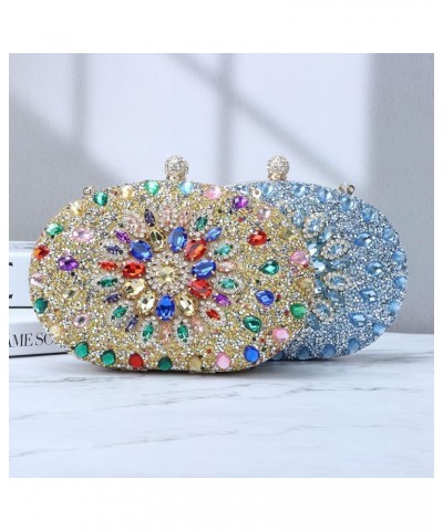 Women Rhinestone Evening Clutch Purse Bag Bling Glitter Sparkly Diamond Tote Bag Crystal Wedding Party Bag Multicoloured $23....