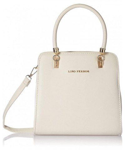 Women's Faux Leather Handbag, WHITE $38.28 Handbags