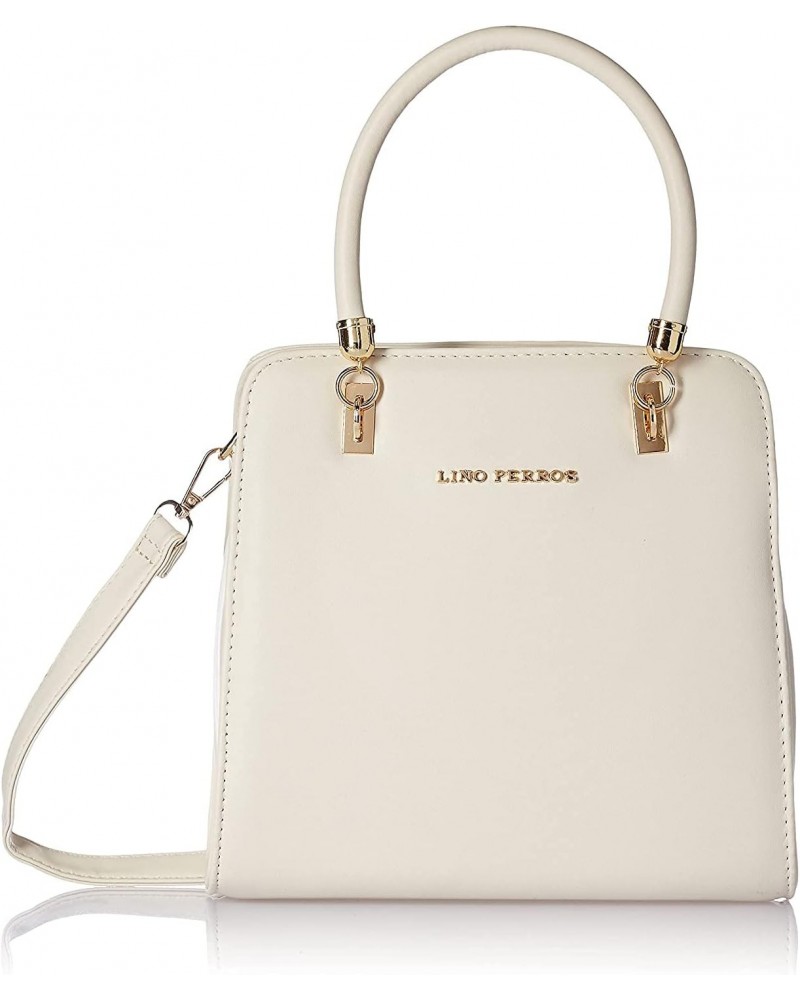 Women's Faux Leather Handbag, WHITE $38.28 Handbags