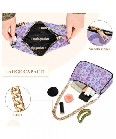 Leopard Shoulder Bag for Women Beach Travel Work Purses with Zipper Closure for Travel Party Purse $15.59 Shoulder Bags